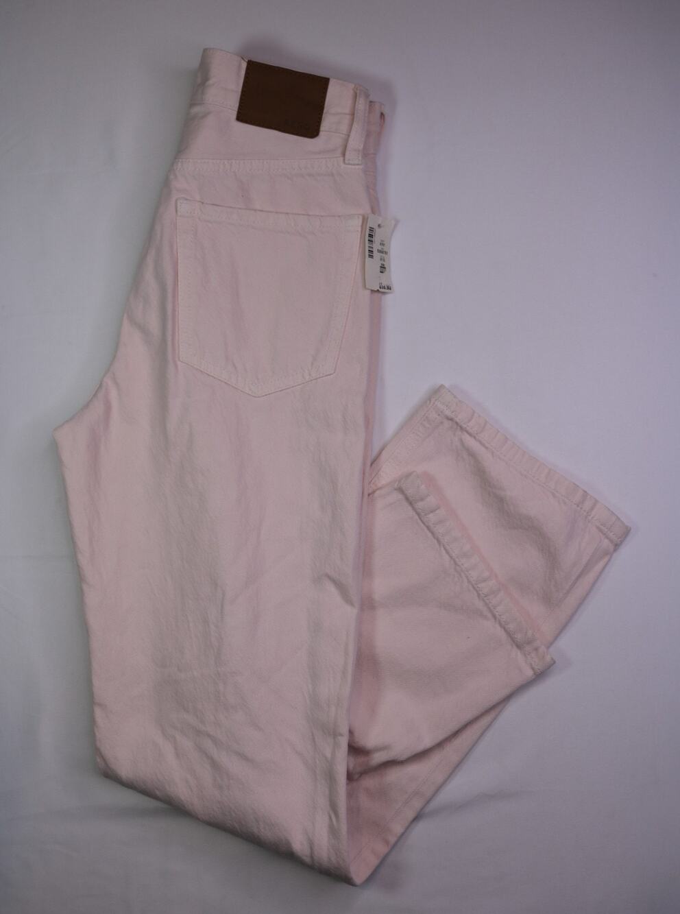 Aeropostale 90s Baggy Distressed Jeans NWT Pink High Rise Size 000 Regular